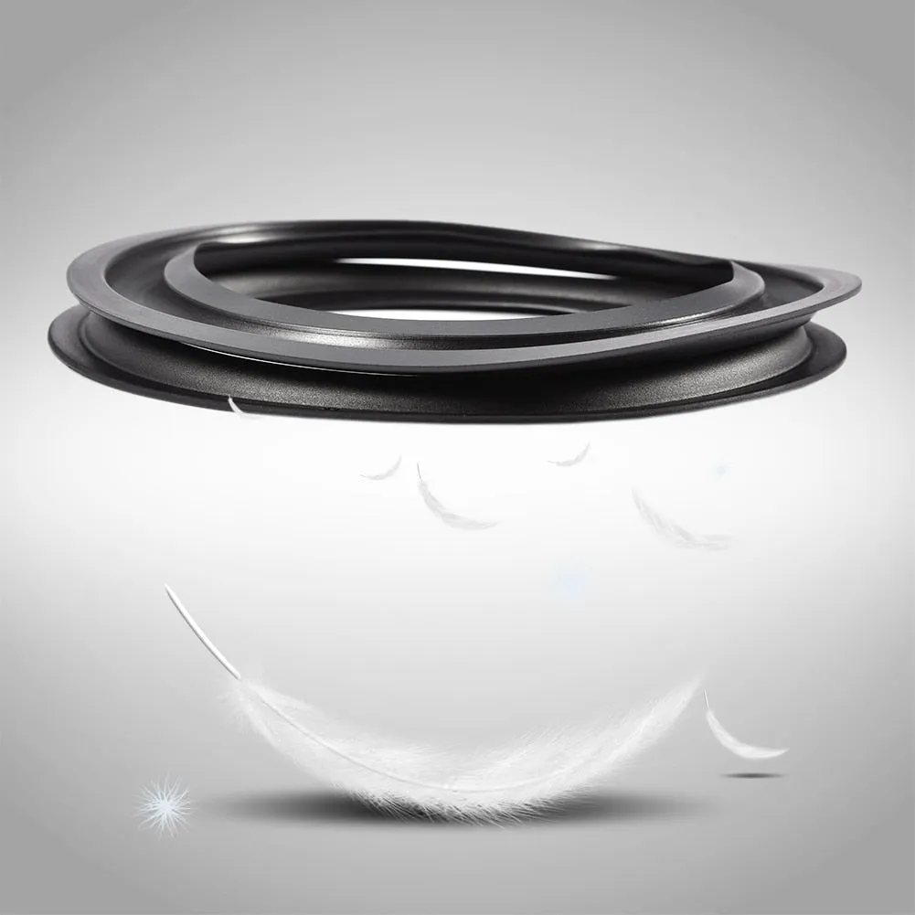 2pcs Speaker Repair Parts 6 Inch Perforated Rubber Edge Surround Durable Replacement Speakers Accessory