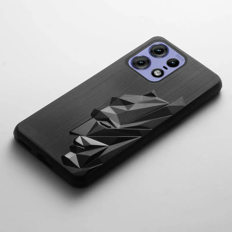 3D Design Soft Silicone Case With Matte Ring Camera Protection Back Cover For Motorola Edge 50 Pro 5G