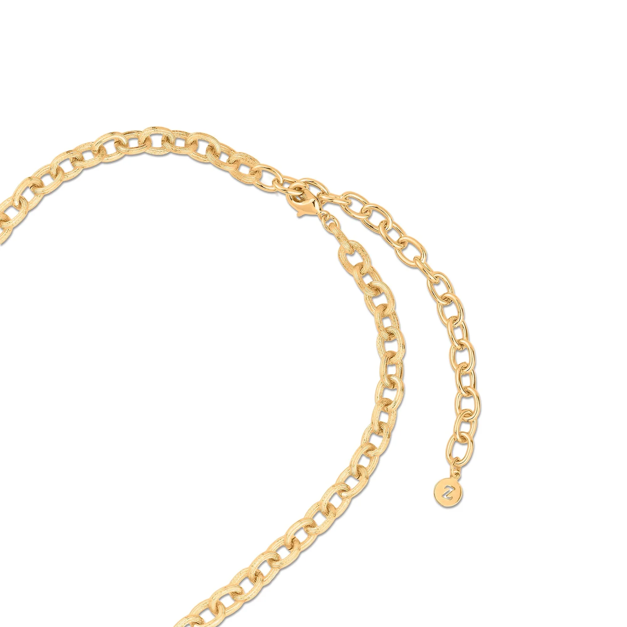 Accessorize London Women 14K Real Gold Plated Chunky Curb Chain