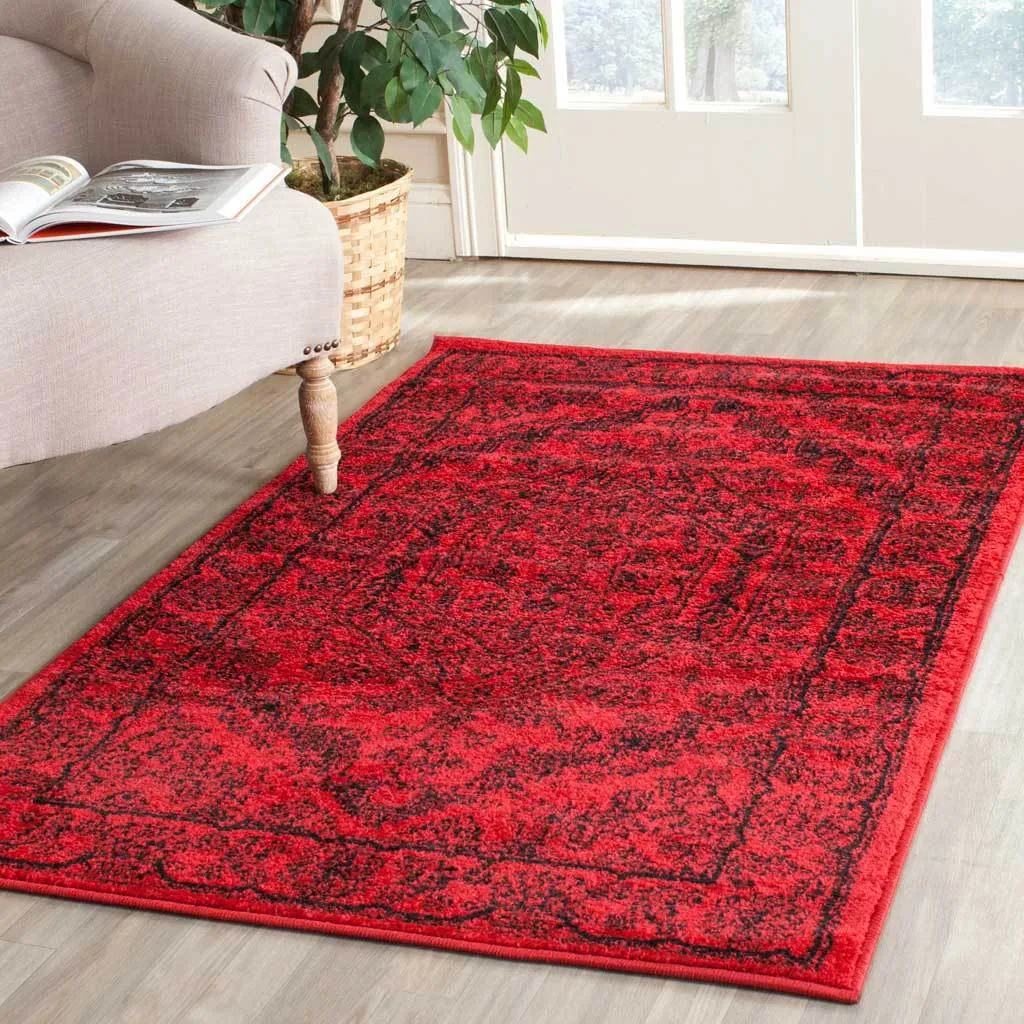 Adirondack Antique Red/Black Area Rug