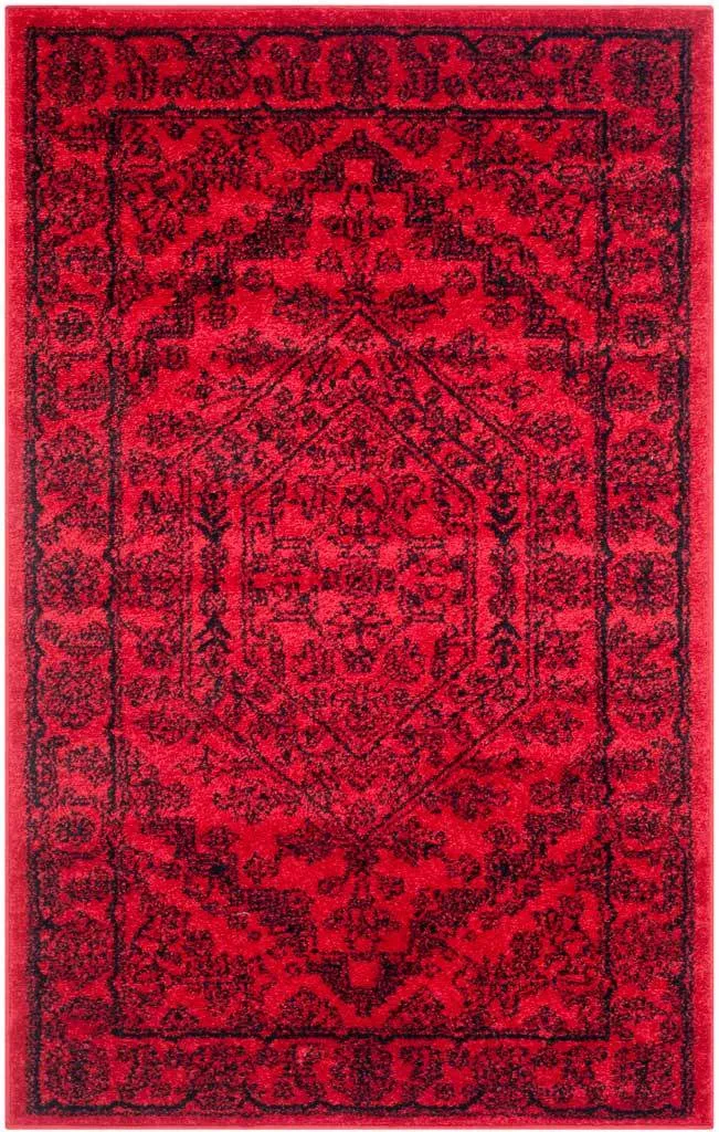 Adirondack Antique Red/Black Area Rug