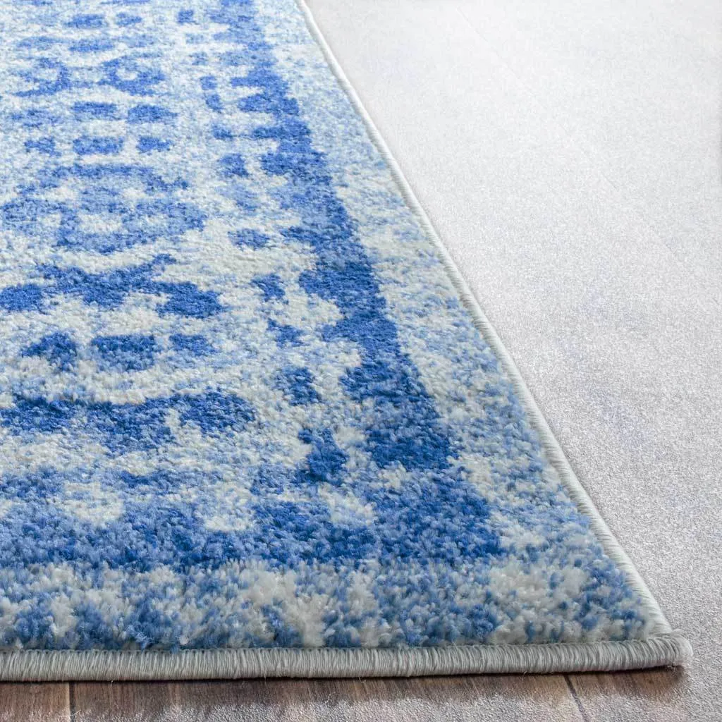 Adirondack Diamond Silver/Blue Area Rug
