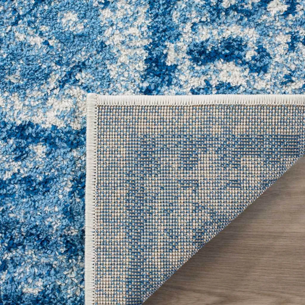 Adirondack Diamond Silver/Blue Area Rug