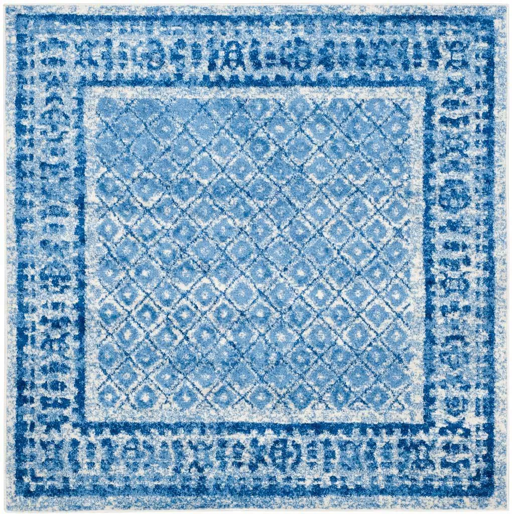 Adirondack Diamond Silver/Blue Area Rug