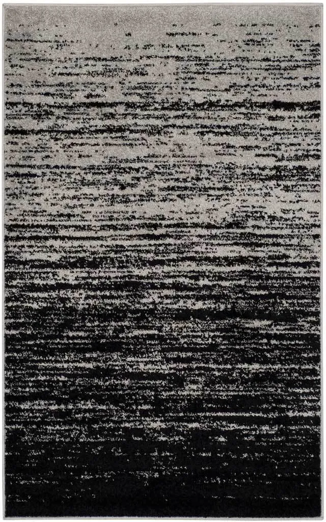 Adirondack Gradient Silver/Black Area Rug