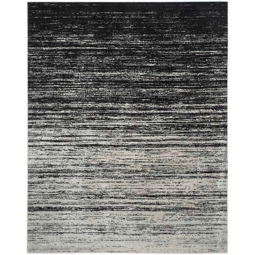 Adirondack Gradient Silver/Black Area Rug