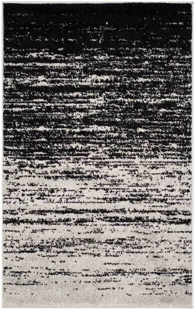 Adirondack Gradient Silver/Black Area Rug