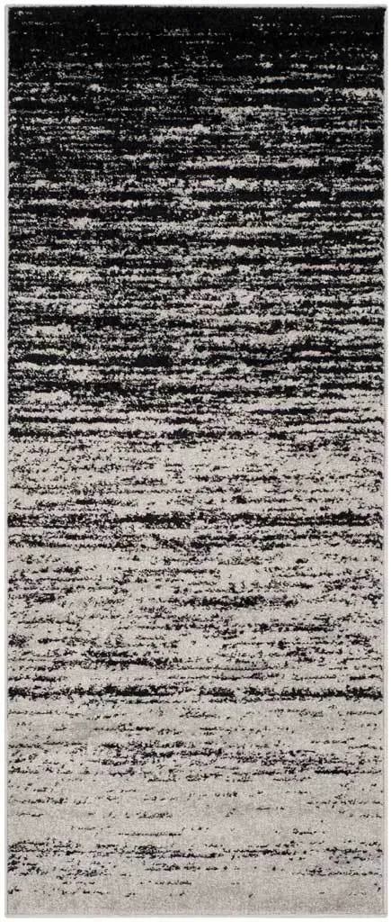 Adirondack Gradient Silver/Black Runner Rug