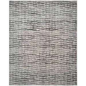 Adirondack Wave Black/Silver Area Rug