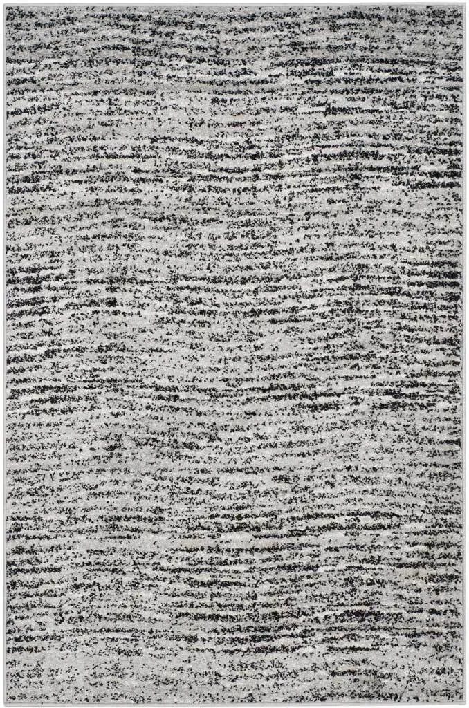 Adirondack Wave Black/Silver Area Rug