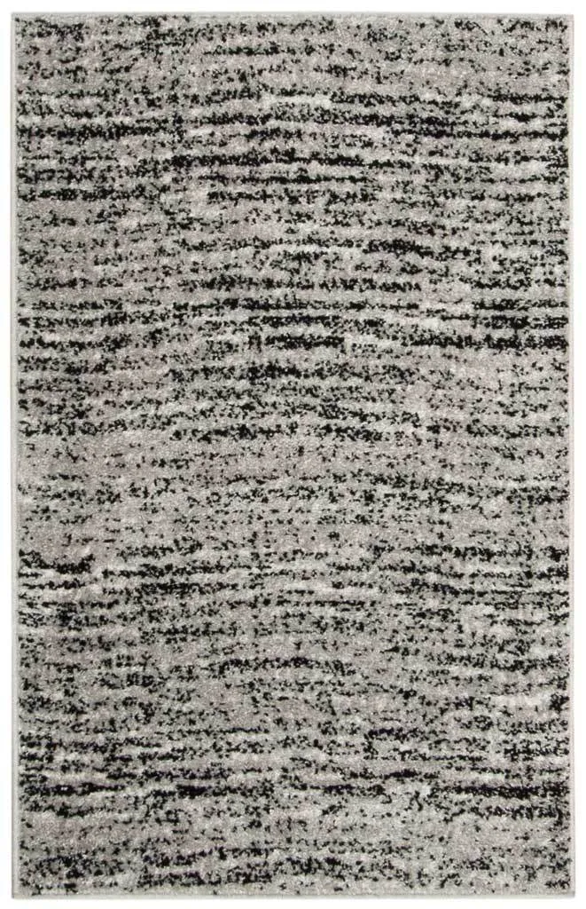 Adirondack Wave Black/Silver Area Rug