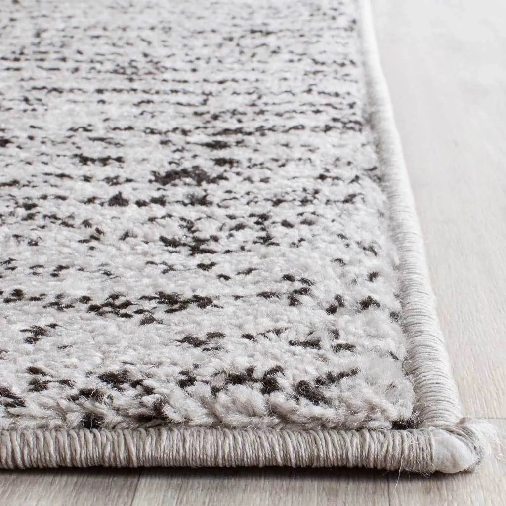 Adirondack Wave Black/Silver Runner Rug