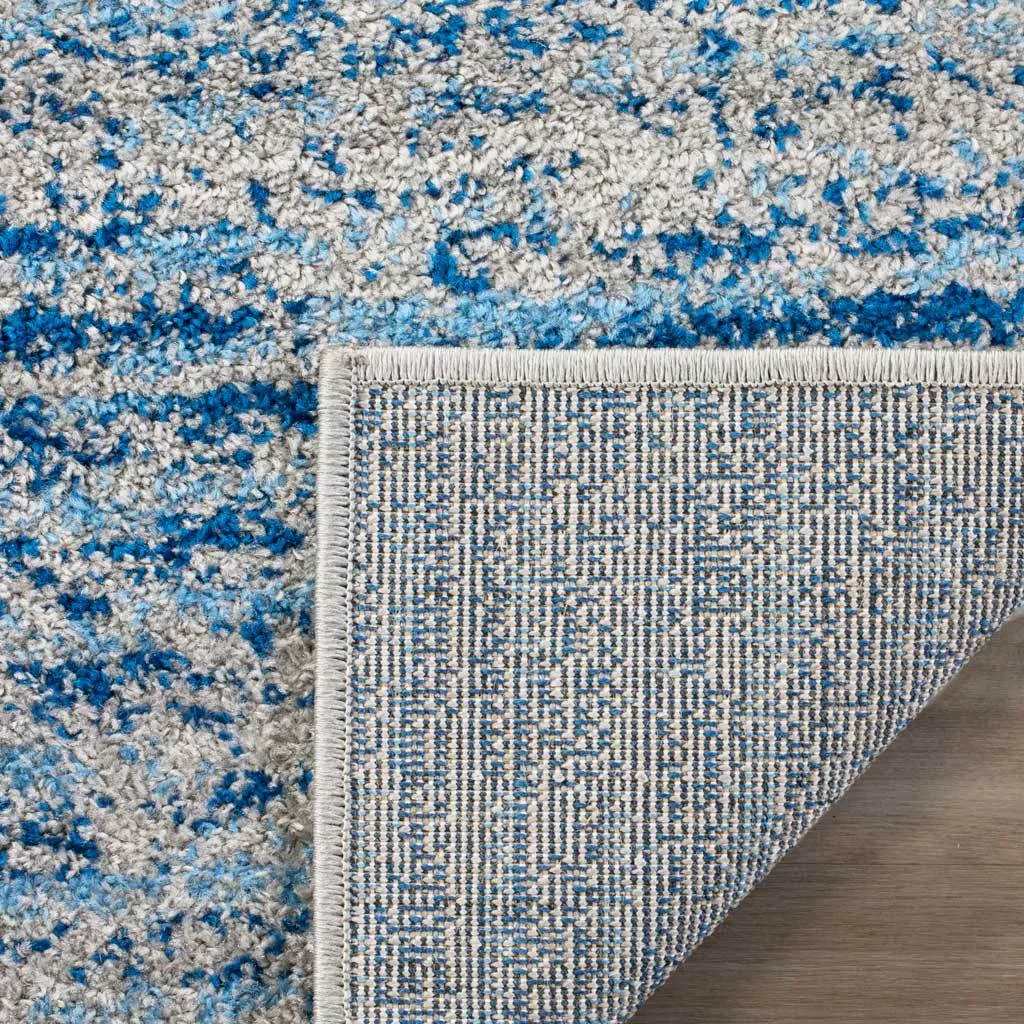 Adirondack Wave Blue/Silver Area Rug