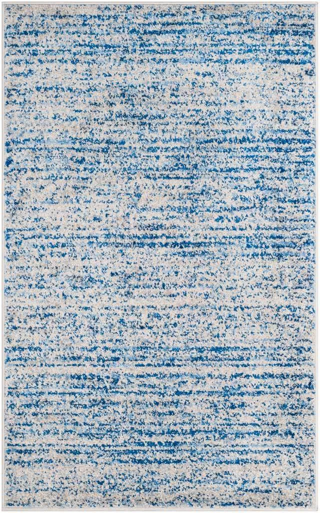 Adirondack Wave Blue/Silver Area Rug