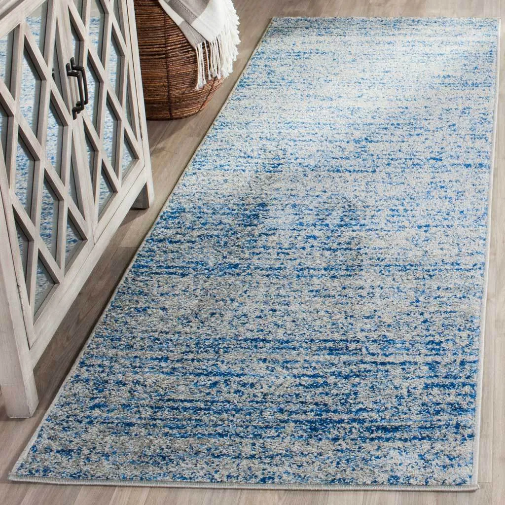 Adirondack Wave Blue/Silver Runner Rug