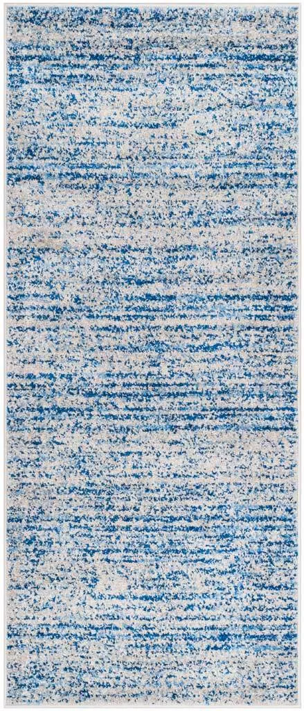 Adirondack Wave Blue/Silver Runner Rug