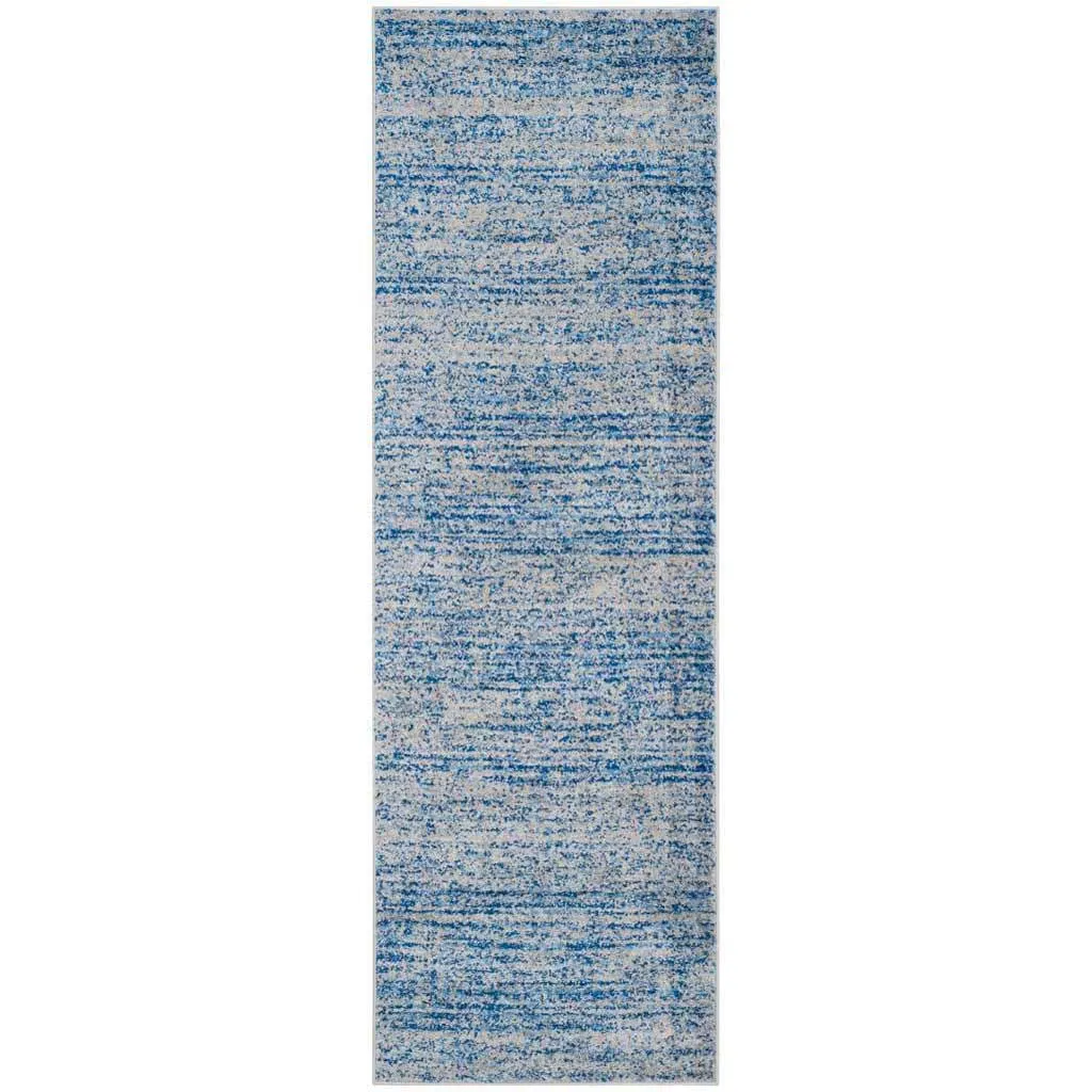 Adirondack Wave Blue/Silver Runner Rug