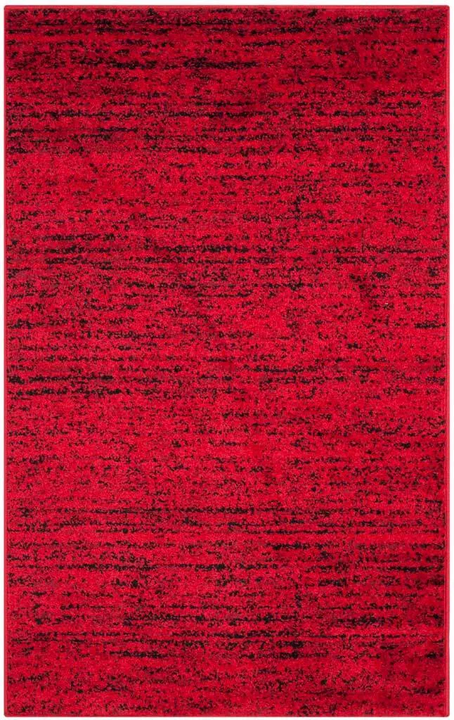 Adirondack Wave Red/Black Area Rug