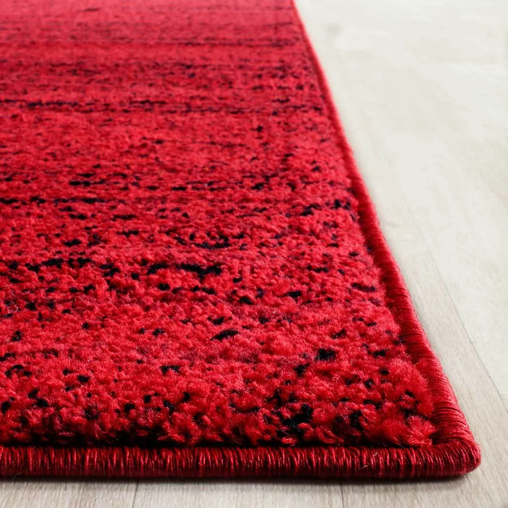 Adirondack Wave Red/Black Area Rug