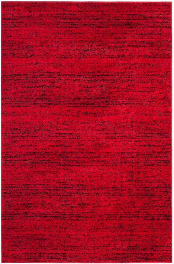 Adirondack Wave Red/Black Area Rug