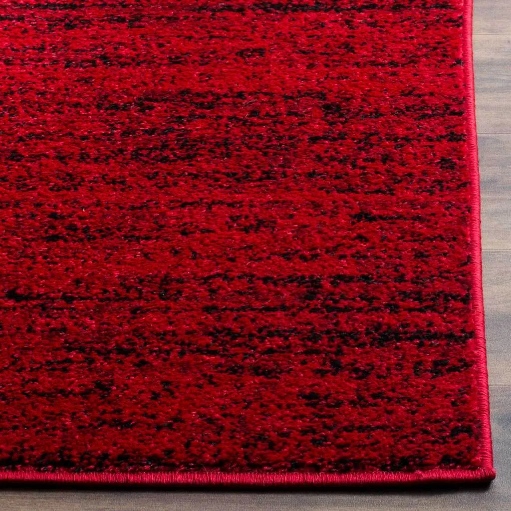 Adirondack Wave Red/Black Area Rug