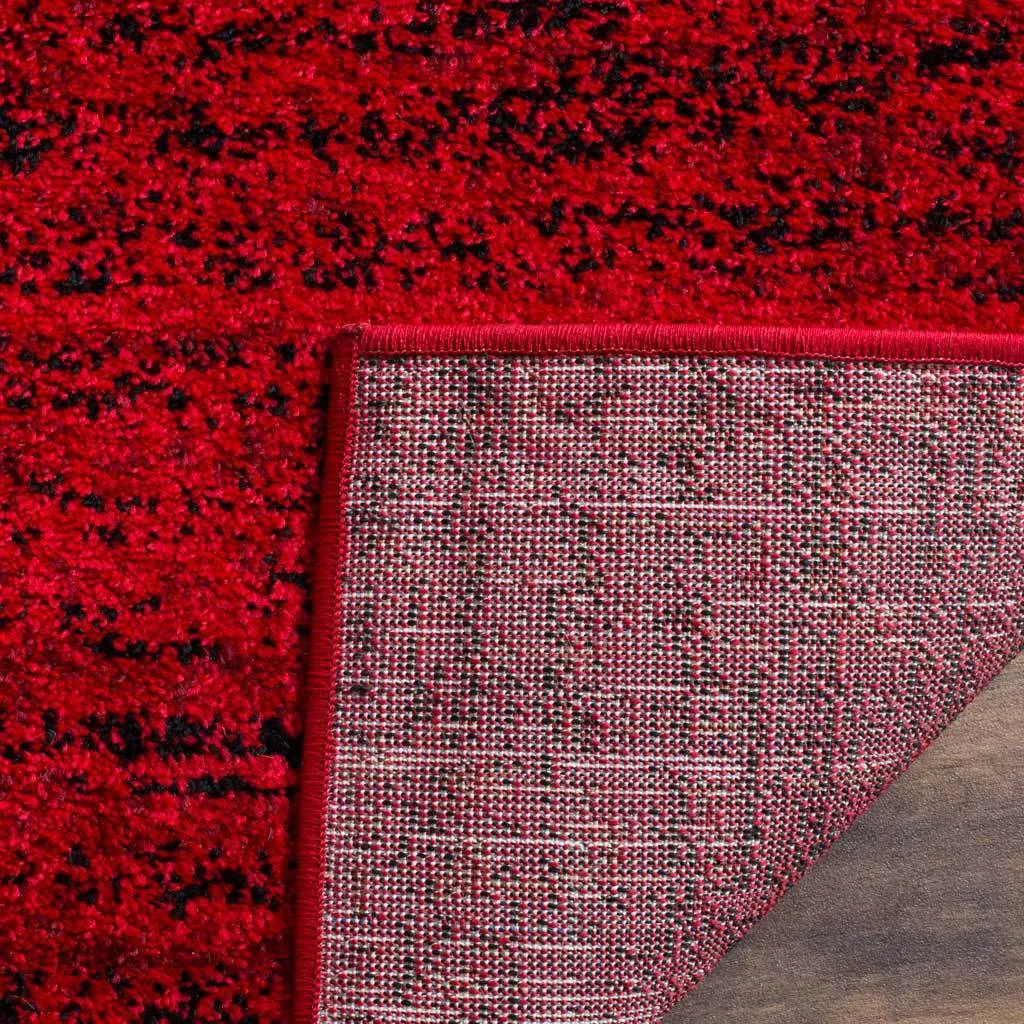 Adirondack Wave Red/Black Area Rug