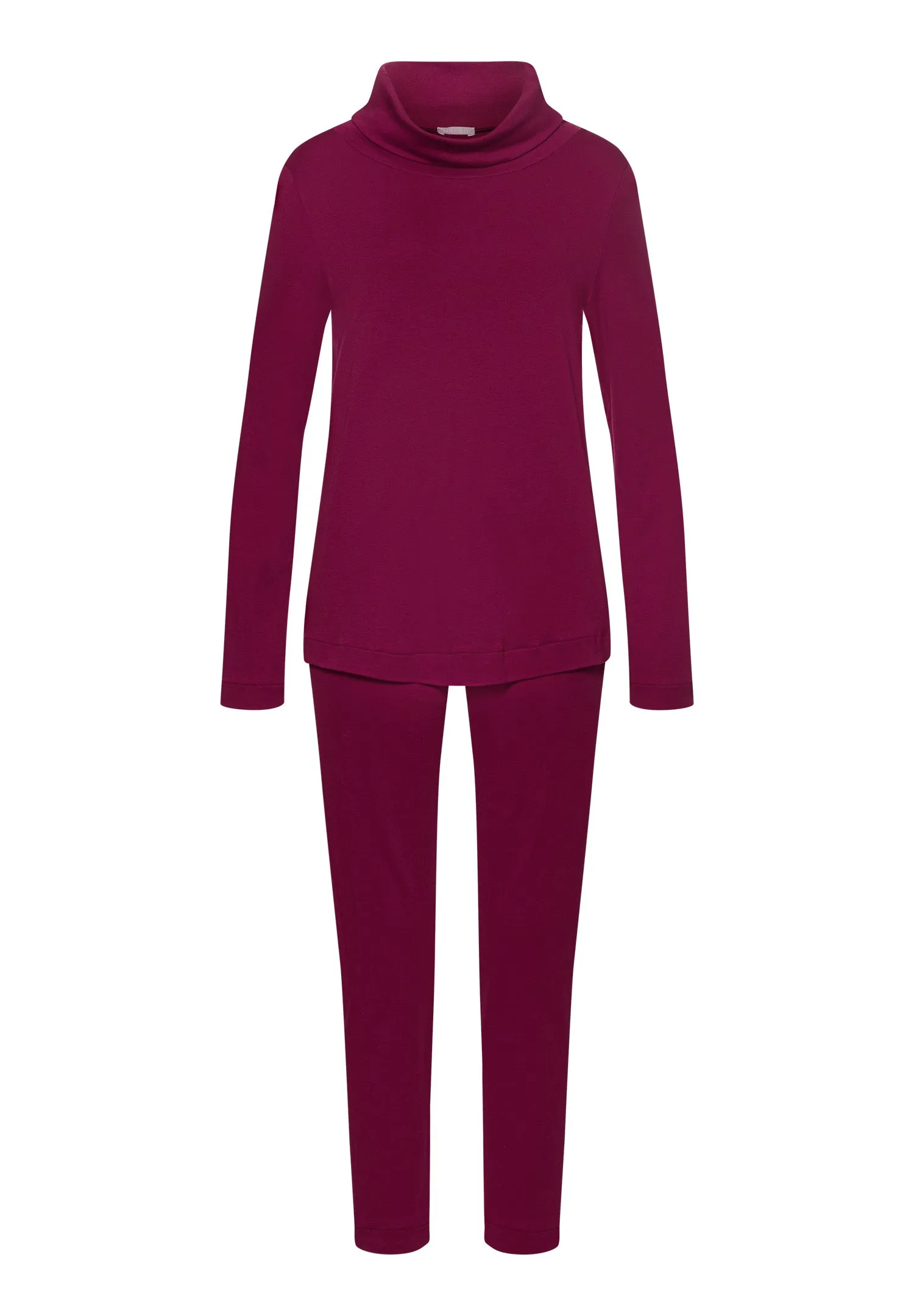 Agatha Cotton Cowl Neck Pajama Set | Deep Poppy 74865-2405