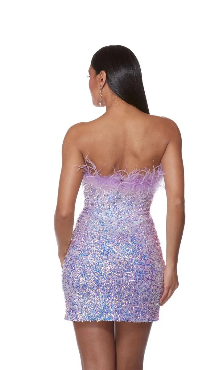 Alyce Paris Strapless Sequin HoCo Dress 4767