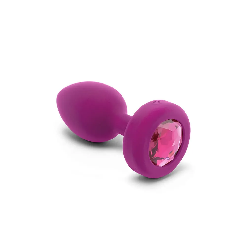 b-Vibe Remote Control Vibrating Jewel Plug (S/M) - Teal