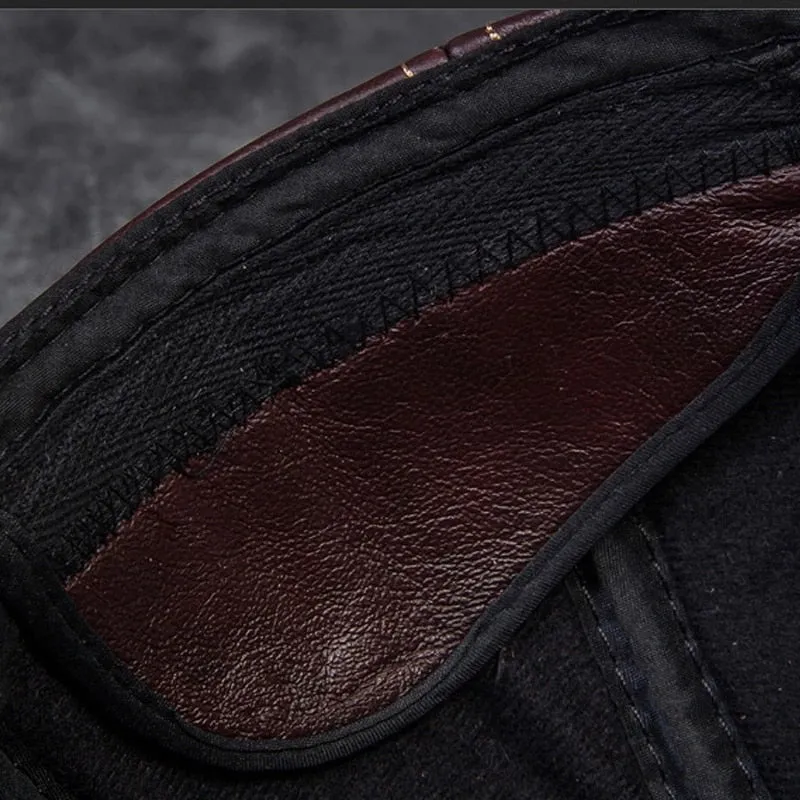 Casquette de Baseball en Cuir Luxe