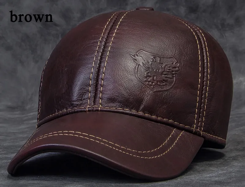 Casquette de Baseball en Cuir Luxe