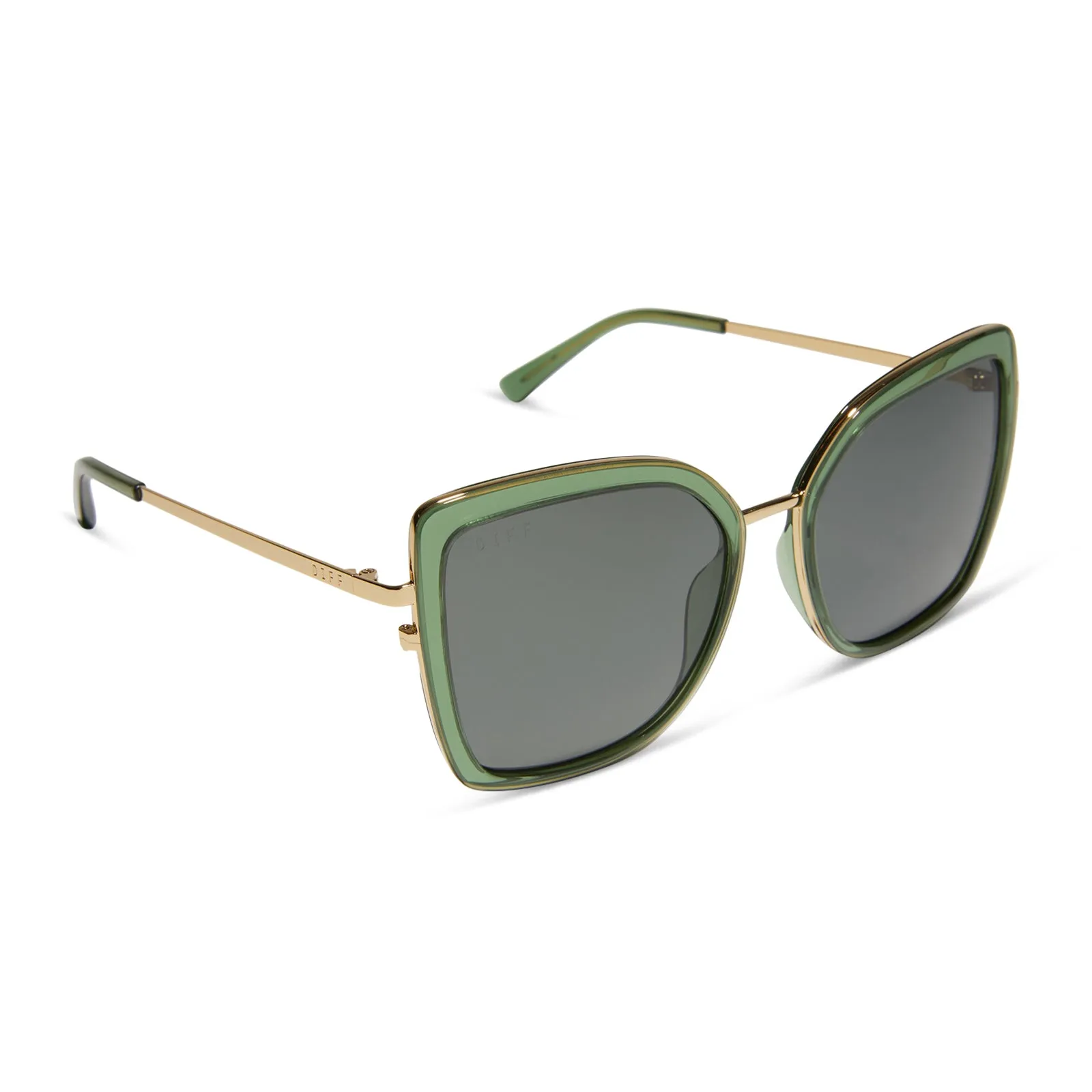CLARISSE - SAGE CRYSTAL   GREY POLARIZED SUNGLASSES