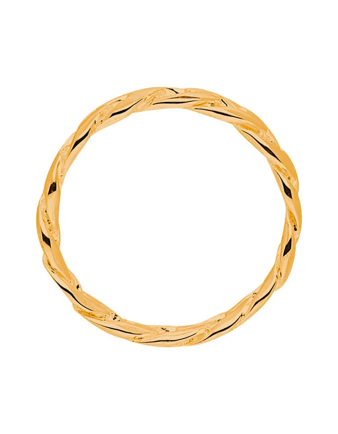 Curb Yellow Gold Ring R6528