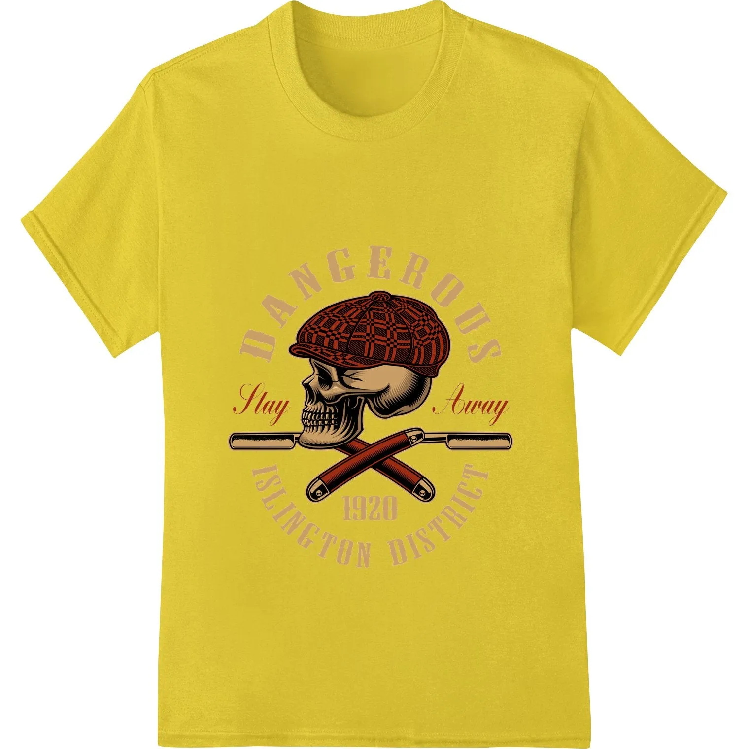 Dangerous Skull: Bold DTF Print for Edgy Fashion Statements