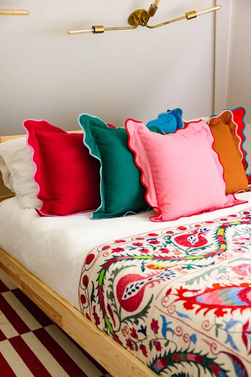 Darcy Linen Pillow | Light Pink   Cherry