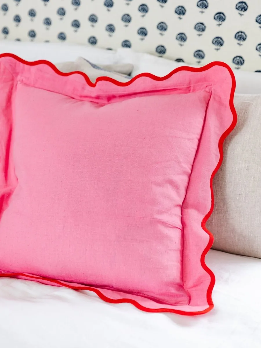 Darcy Linen Pillow | Light Pink   Cherry