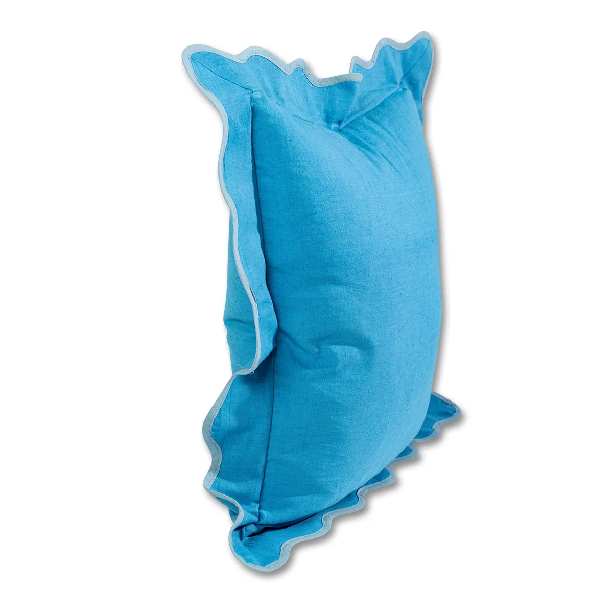 Darcy Linen Pillow - Peacock/Aqua