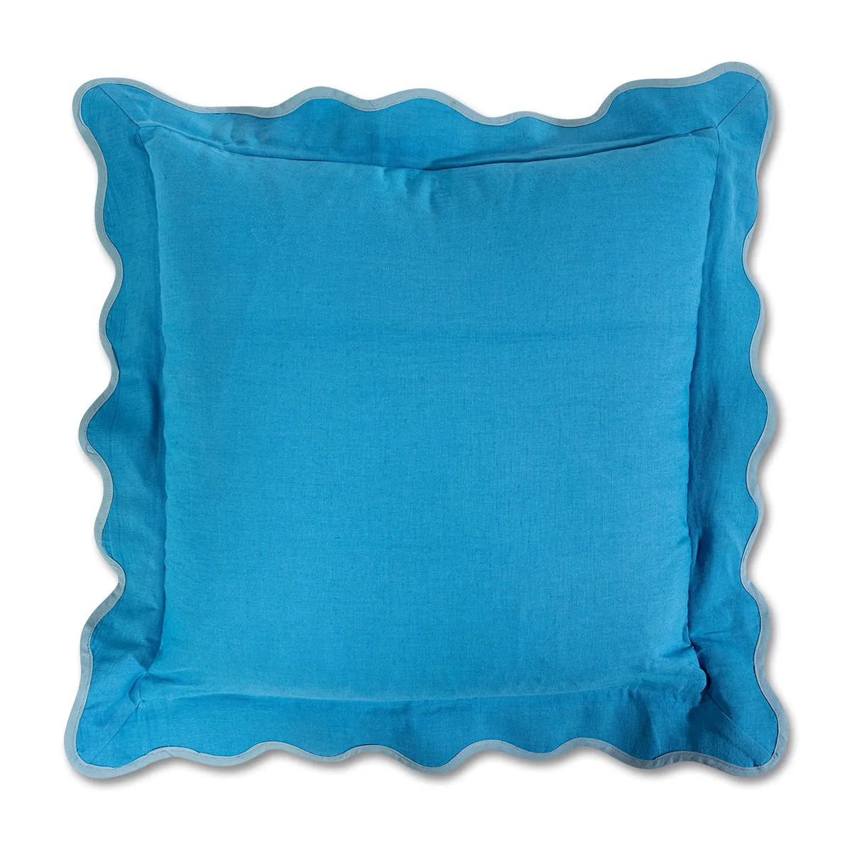 Darcy Linen Pillow - Peacock/Aqua
