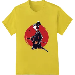 Fierce Samurai DTF Print for Bold Fashion Statements