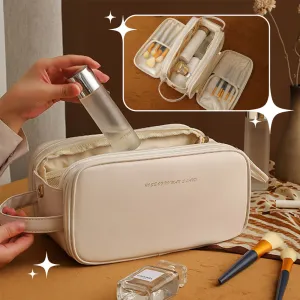 Francesca  Kosmetiktasche mit dreilagigem Reiverschluss und U-Form Design