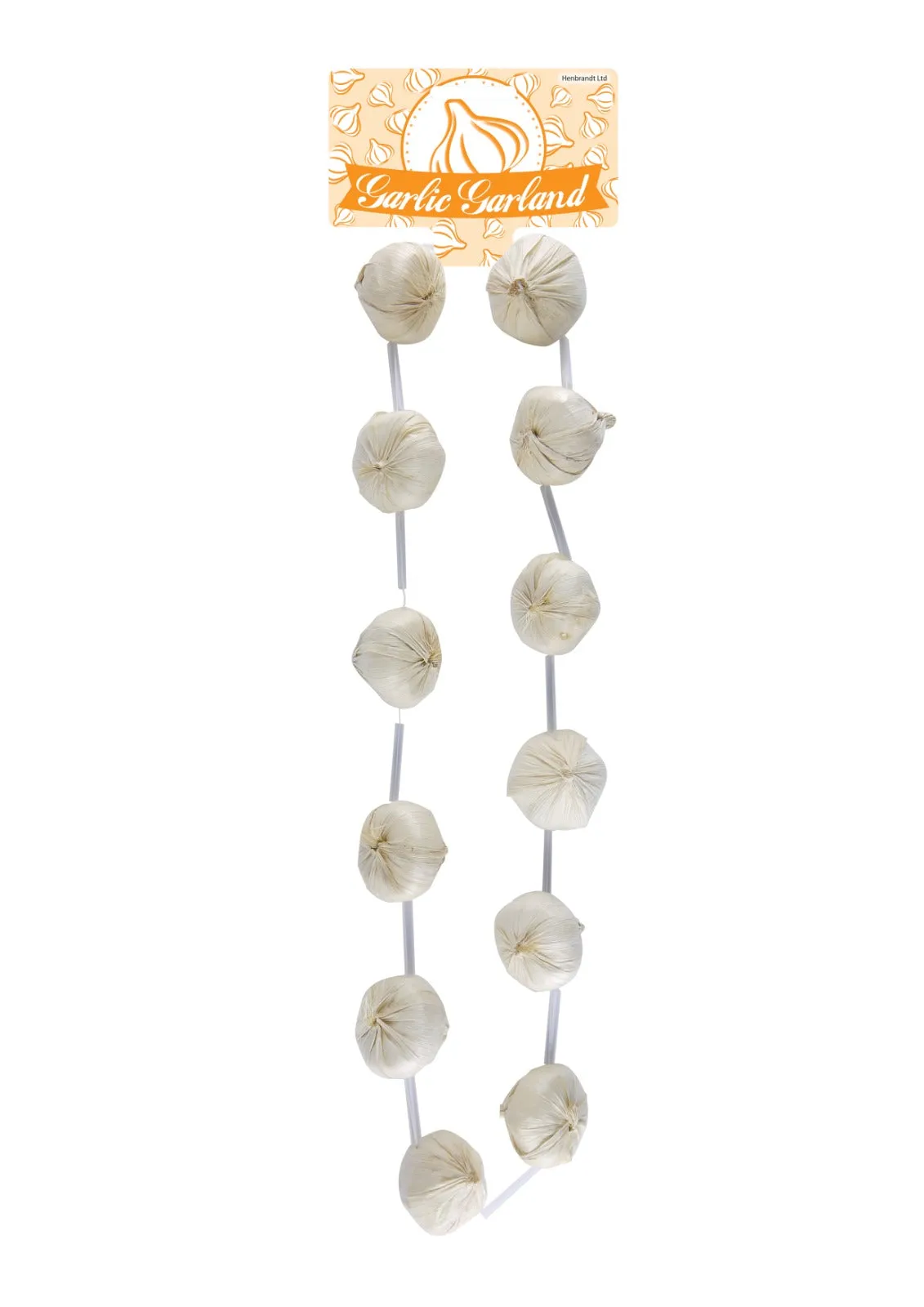 Garlic Bulb Garland (120cm) Necklace - Unique Foodie Accessory