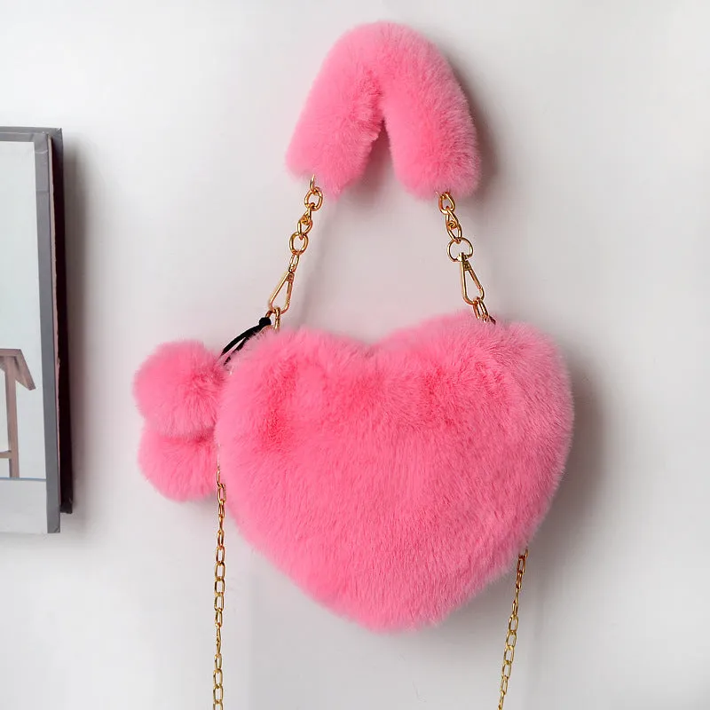 Georgina  Weiche Plsch-Handtasche fr Frauen zum Valentinstag