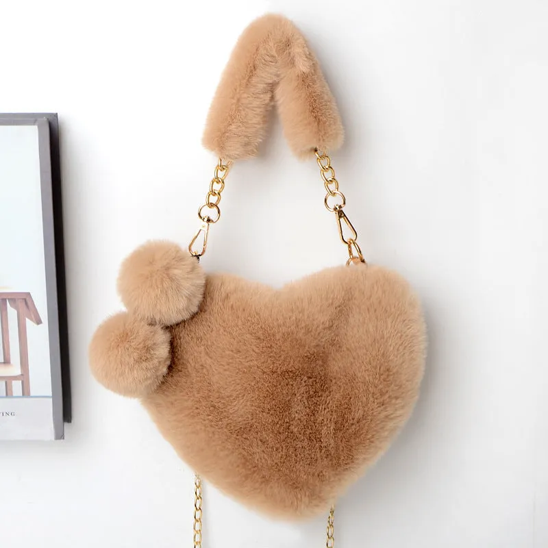 Georgina  Weiche Plsch-Handtasche fr Frauen zum Valentinstag