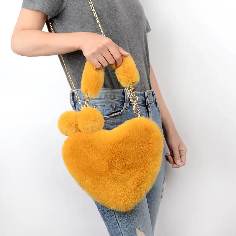 Georgina  Weiche Plsch-Handtasche fr Frauen zum Valentinstag