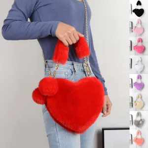Georgina  Weiche Plsch-Handtasche fr Frauen zum Valentinstag