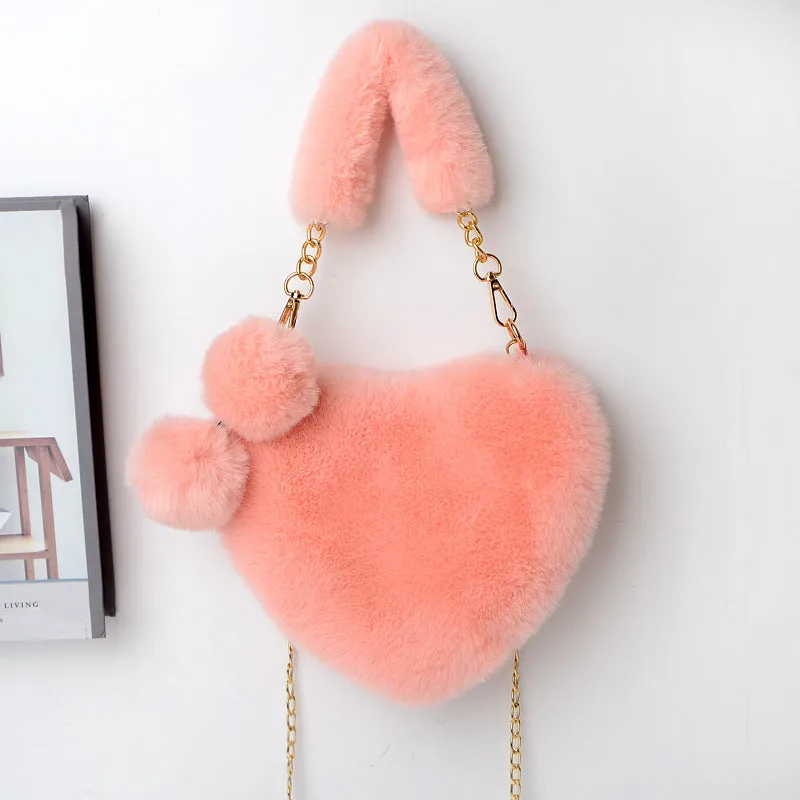 Georgina  Weiche Plsch-Handtasche fr Frauen zum Valentinstag