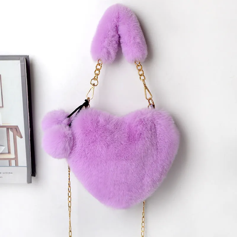Georgina  Weiche Plsch-Handtasche fr Frauen zum Valentinstag
