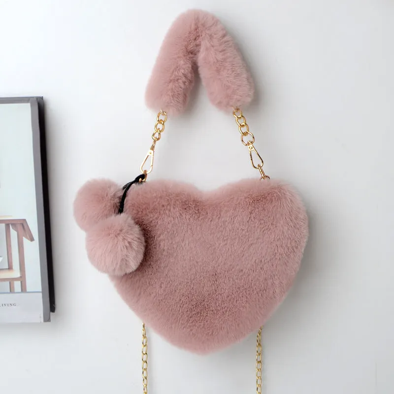 Georgina  Weiche Plsch-Handtasche fr Frauen zum Valentinstag