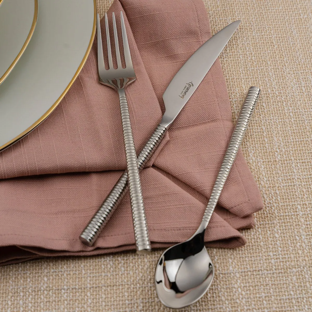 Impression 56 Piece Cutlery Set for 8 People