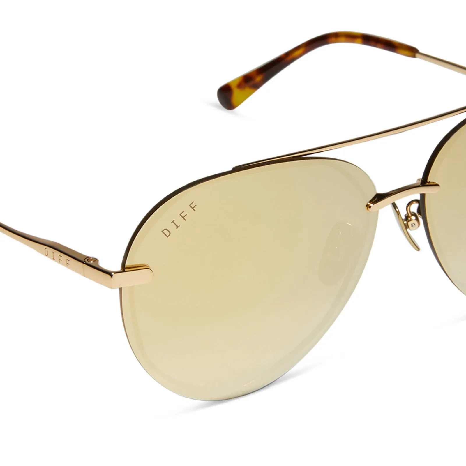 LENOX - GOLD   BRILLIANT GOLD MIRROR   POLARIZED SUNGLASSES